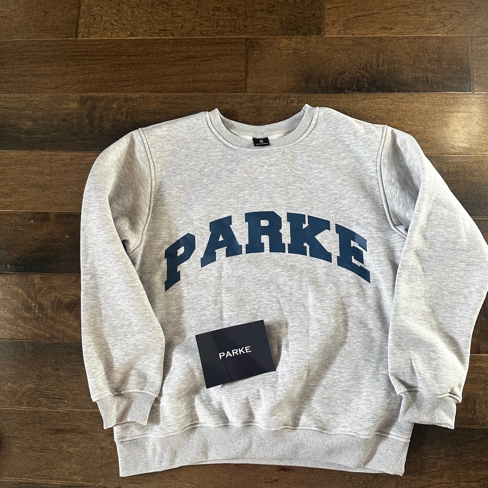 Parke Gray & Navy Crewneck Sweatshirt